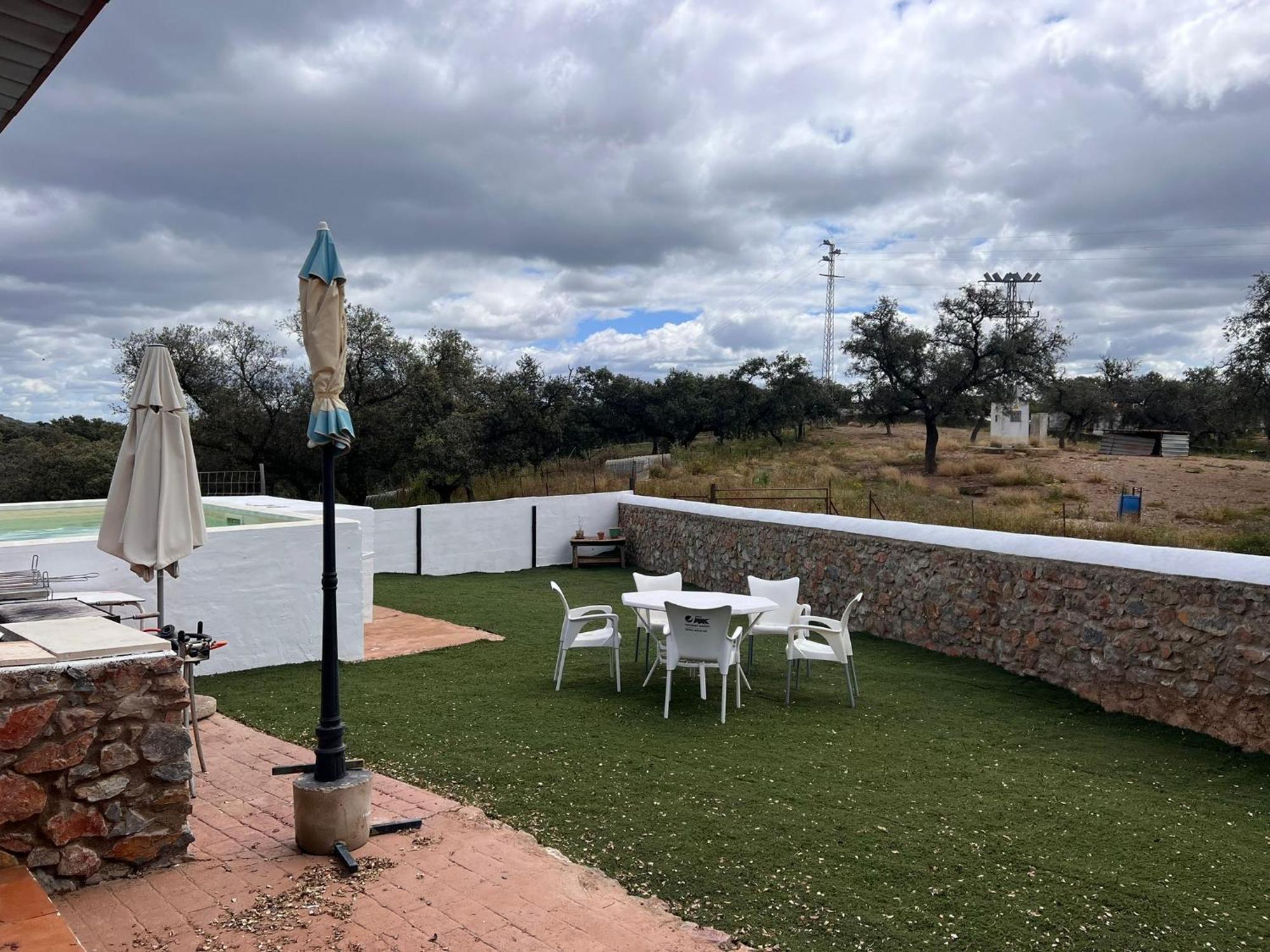 Casa Rural Quejigo Con Piscina Santa Olalla del Cala Exterior foto